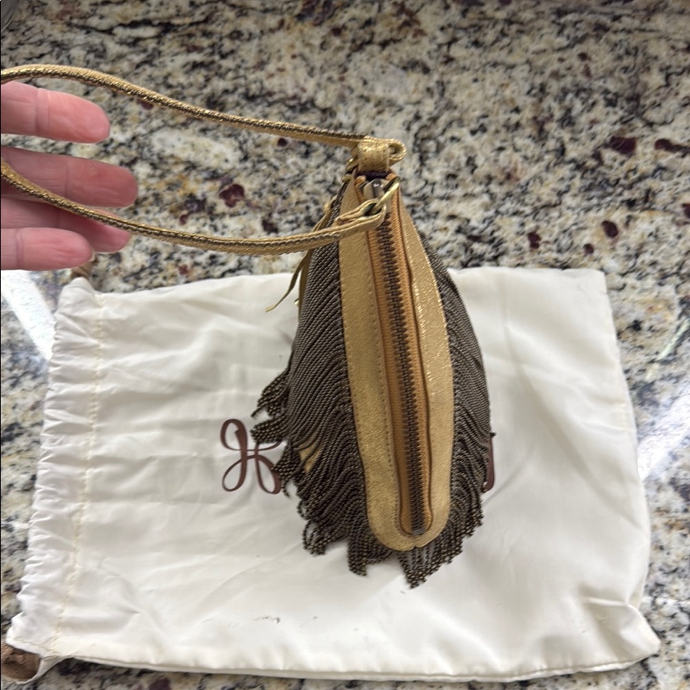 Hobo Gold Fringe Women's Bag - Picture 2 of 16